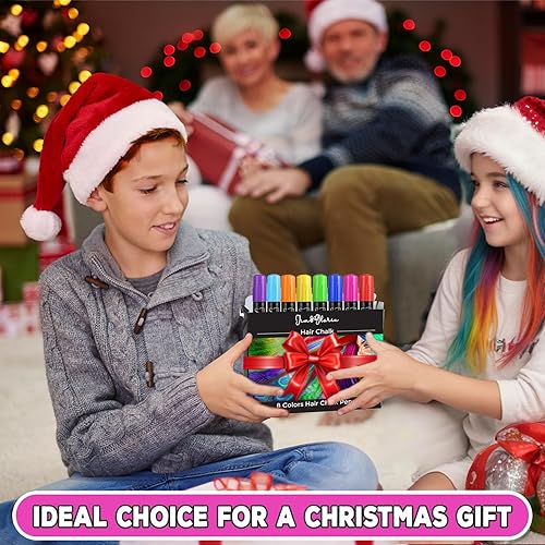 Jim&Gloria Dustless Hair Chalk Gifts for Girls Makeup Kit, Gift for Teen  Girl Trendy Stuff, Kids, Teenage