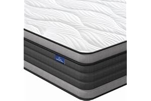 Vesgantti Full Mattress, 10 Inch Hybrid Full Size Mattress with Memory Foam and Individually Pocket Spring, Pressure Relief and Supportive, Medium Firm Feel, Mattress in a Box