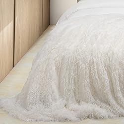Tuddrom Decorative Extra Soft Faux Fur Blanket Twin