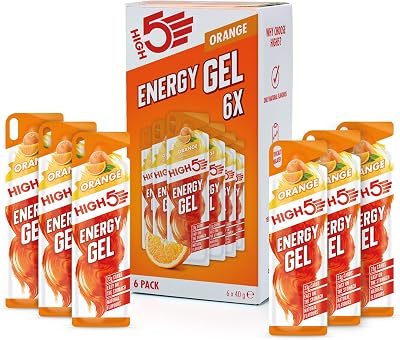 HIGH5 Carbohydrate Gels Orange 6x40g Endurance Energy Gel