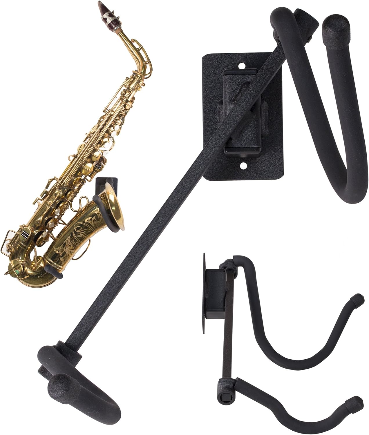 String Swing Alto/Tenor Saxophone Holder, Black - Image 4