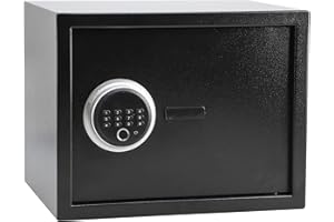 0.95 Cu Ft Biometric Fingerprint Safe – Electronic Digital Security Safe Box for Home & Office, Heavy-Duty Steel Money, Jewel