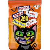 Butterfinger, CRUNCH, Baby Ruth, Kinder Bueno and Kinder Chocolate, Minis Assorted Halloween Candy Bag, 165 Count, 48.05 oz