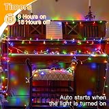 Ollny Fairy Lights Battery Operated 10m 100 LEDs Multicolour 8 Modes IP44 view 4