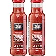 Tuscanini Premium Italian Crushed Tomatoes 24.7oz (2 Pack) Passata Rustica, Vegan, Nothing Artificial, Imported From Italy, Premium Glass Bottle
