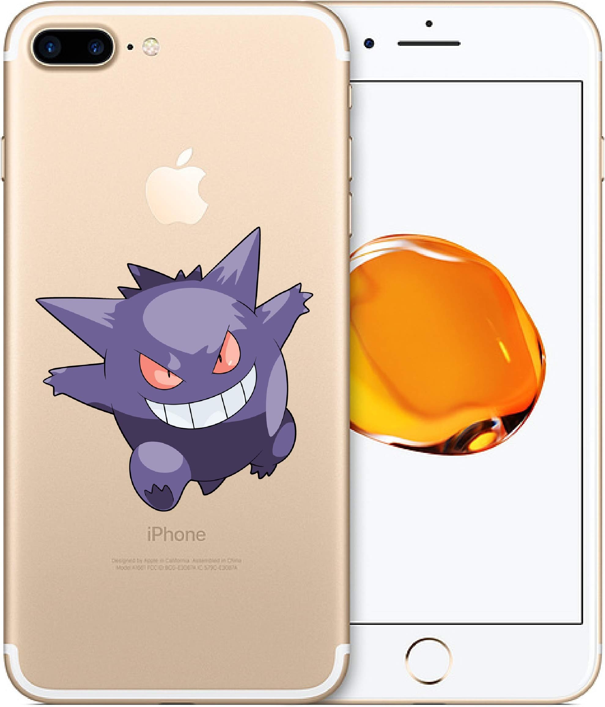 CaseByDesign Pokemon mobile phone case for iPhone 6 7 8 X or Samsung Galaxy J5 2017 S8 S9 (iPhone 6/6S, Gengar)