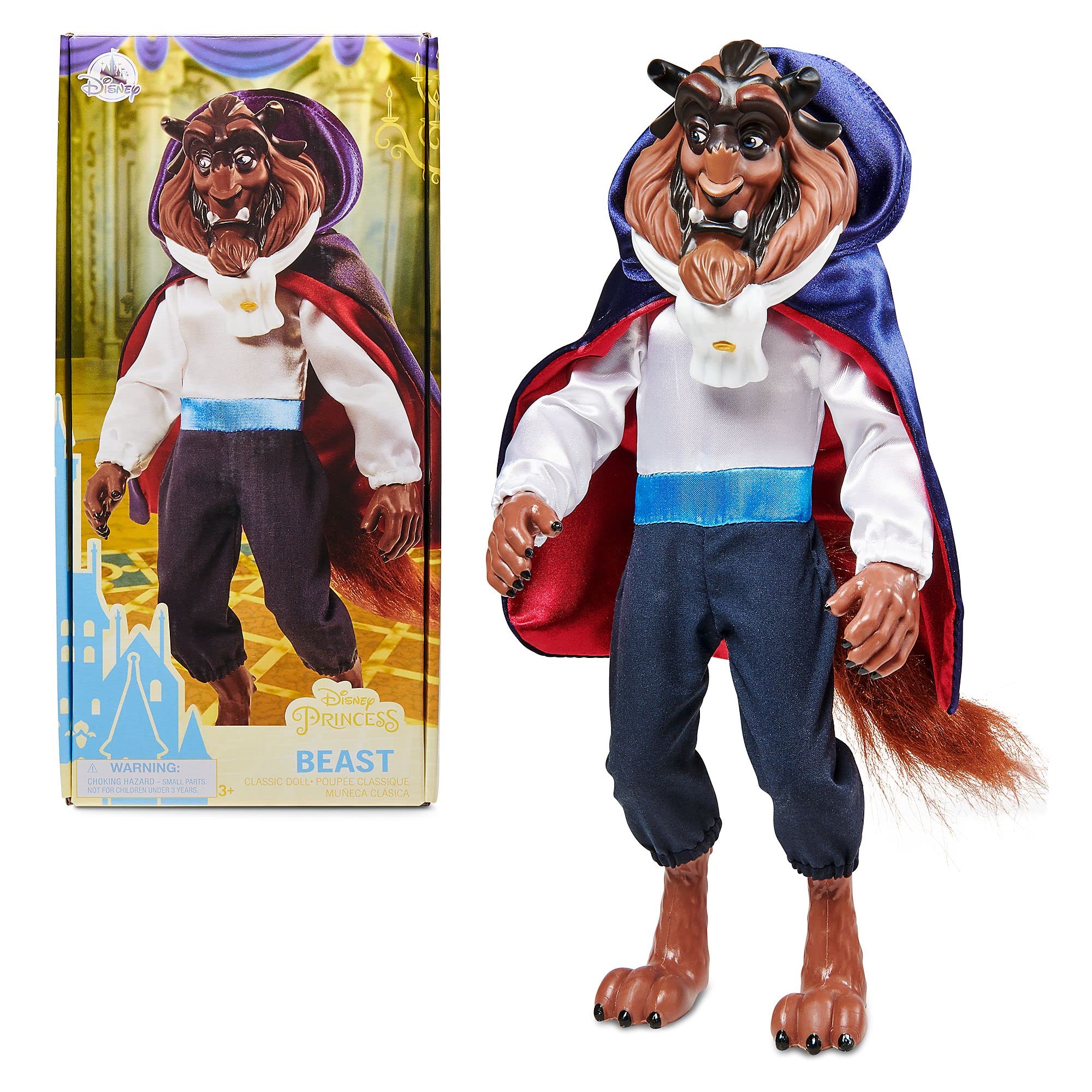 Disney Store Official Beast Classic Doll for Kids, Beauty and the Beast, 32cm/12”, Fully Posable Toy with Fluffy Tail, Sculpted Head and Mane - Suitable for Ages 3+ — image 1
