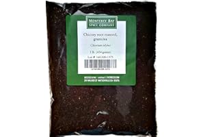Monterey Bay Herb Co., Chicory Root Roasted, Ragged Sailors, Blue Dandelion, Horseweed, Add to Tea Blends, Used as Coffee Substitute, 1 lb