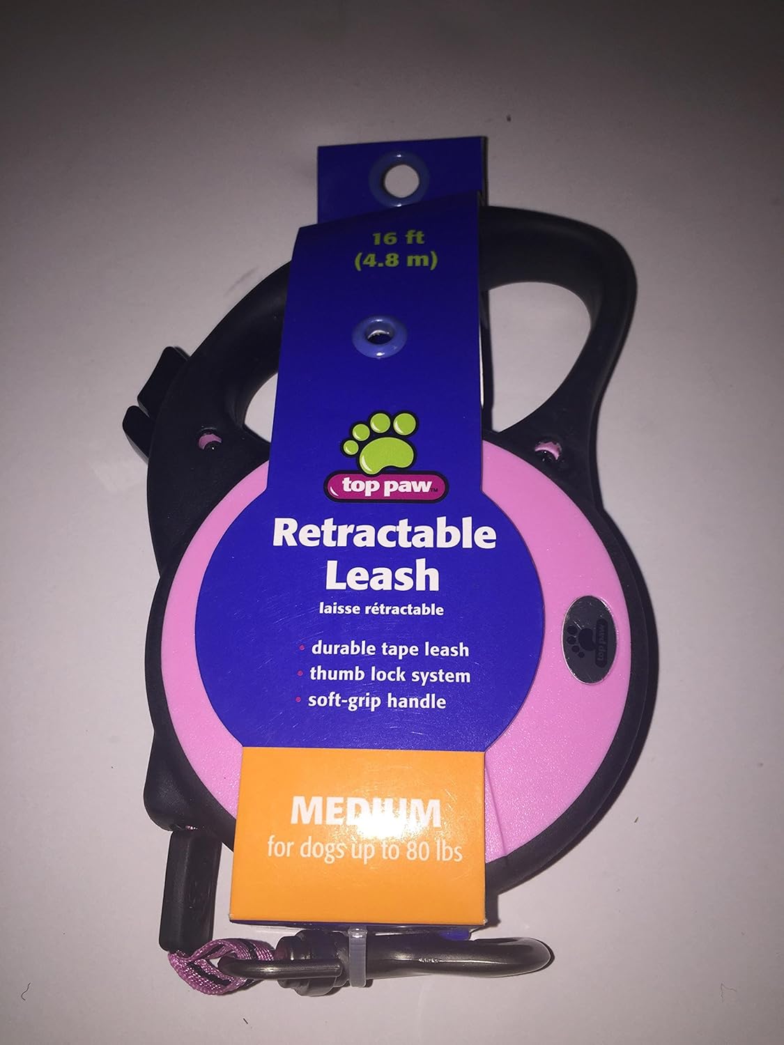 top paw retractable tape leash