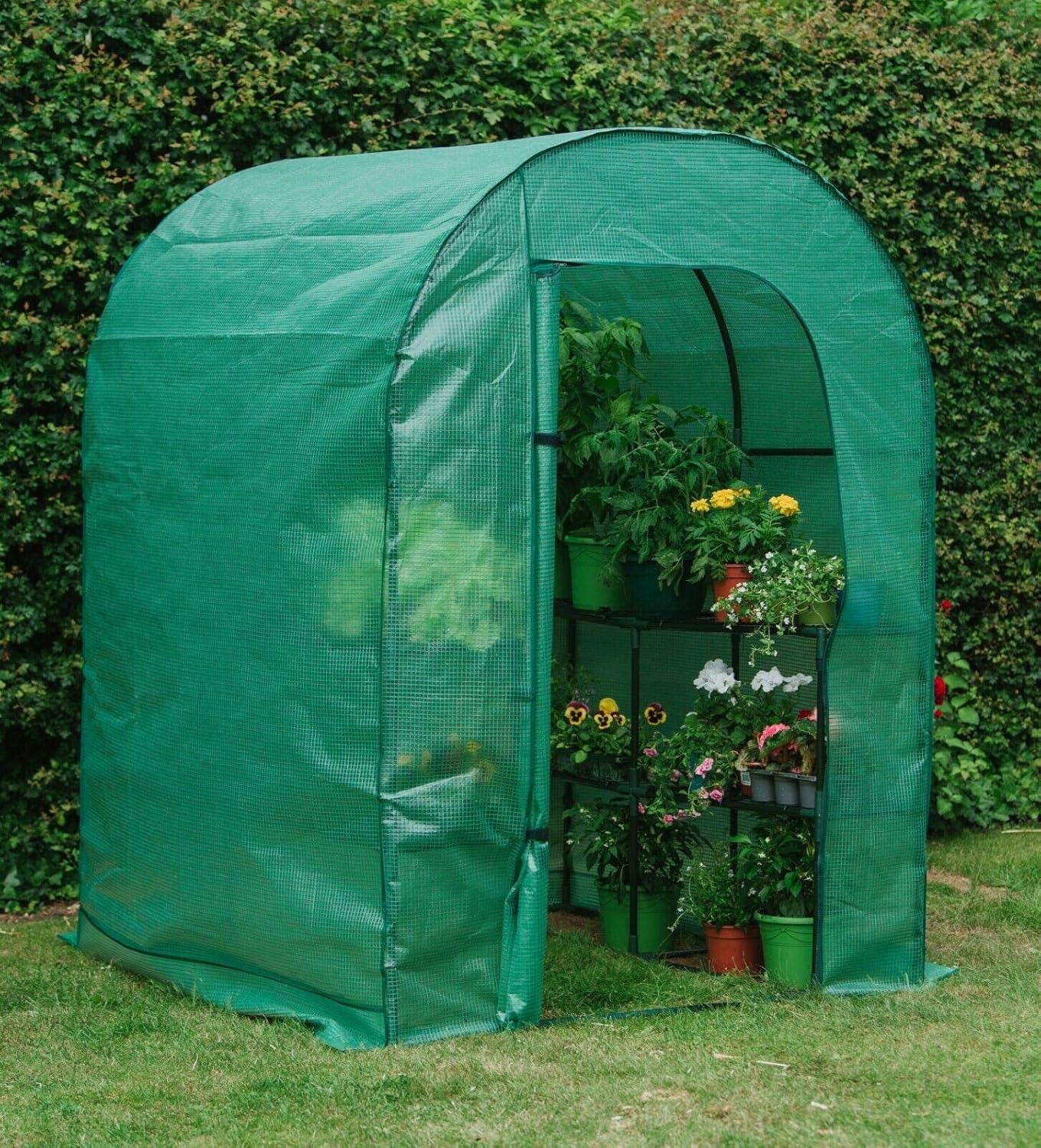 Grow It Premium Walk in Growhouse Two Shelves Greenhouse Grow Zone