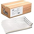 100 Pack 7"x10" Shipping Label Sleeves - Packing Slip Envelope Pouches with Self-Adhesive Peel & Seal - Clear Unprinted Plastic & Waterproof Mailing List Holder Ideal for Invoice, Documents & Labels