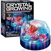 Crystal Growing - Colour Changing Crystals Light - Crystal Growing Kit with LED Lights, STEM Kits Learning for Kids, Create Unique Designs and Vibrant Displays, Safe Non-Toxic Materials