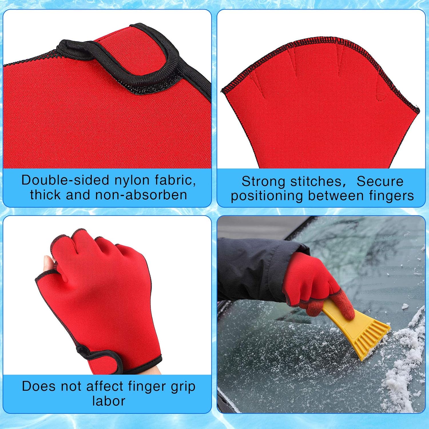 Skylety 3 Pairs Aquatic Gloves Swimming Training Gloves Large Webbed Swim Gloves Fingerless Water Resistance Paddle Gloves for Men Women Diving Surfing Fitness, 3 Colors : Sports & Outdoors