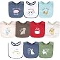 Hudson Baby Unisex Baby Cotton Bibs