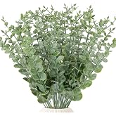 LYRWI 38pcs Eucalyptus Stems Artificial Eucalyptus Leaves Fake Greenery Branches Fake Flowers for Wedding Centerpiece Spring Easter Farmhouse Home Decoration 2026