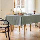 Home Brilliant Sage Green Waterproof Tablecloth 140x260 cm Polyester view 3