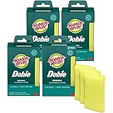 3M Scotch-Brite Dobie All Purpose Pads, 3Count (Pack of 4) Total 12 Pads