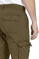 WESTACE Mens Cargo Pants 100% Cotton Clausal