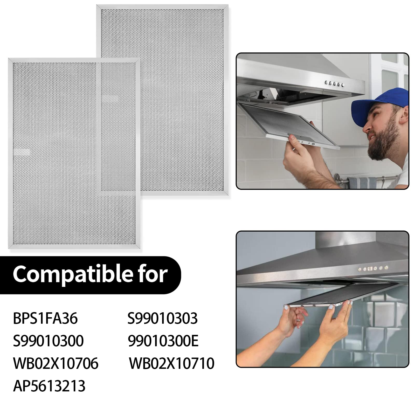 BPS1FA36 Aluminum Range Hood Filter 17-1/4