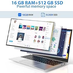 JSHIX 15.6'' Windows Laptop,Intel Celeron N5095