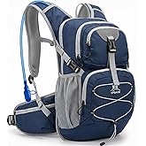 VPBAGE Hydration Backpack with 2L Bladder – Thermal Insulated Water Pack for Hiking, Skiing, Running – Lightweight Daypack for Men & Women, Soft-Lined Sunglasses Pocket & Large Waist Pockets