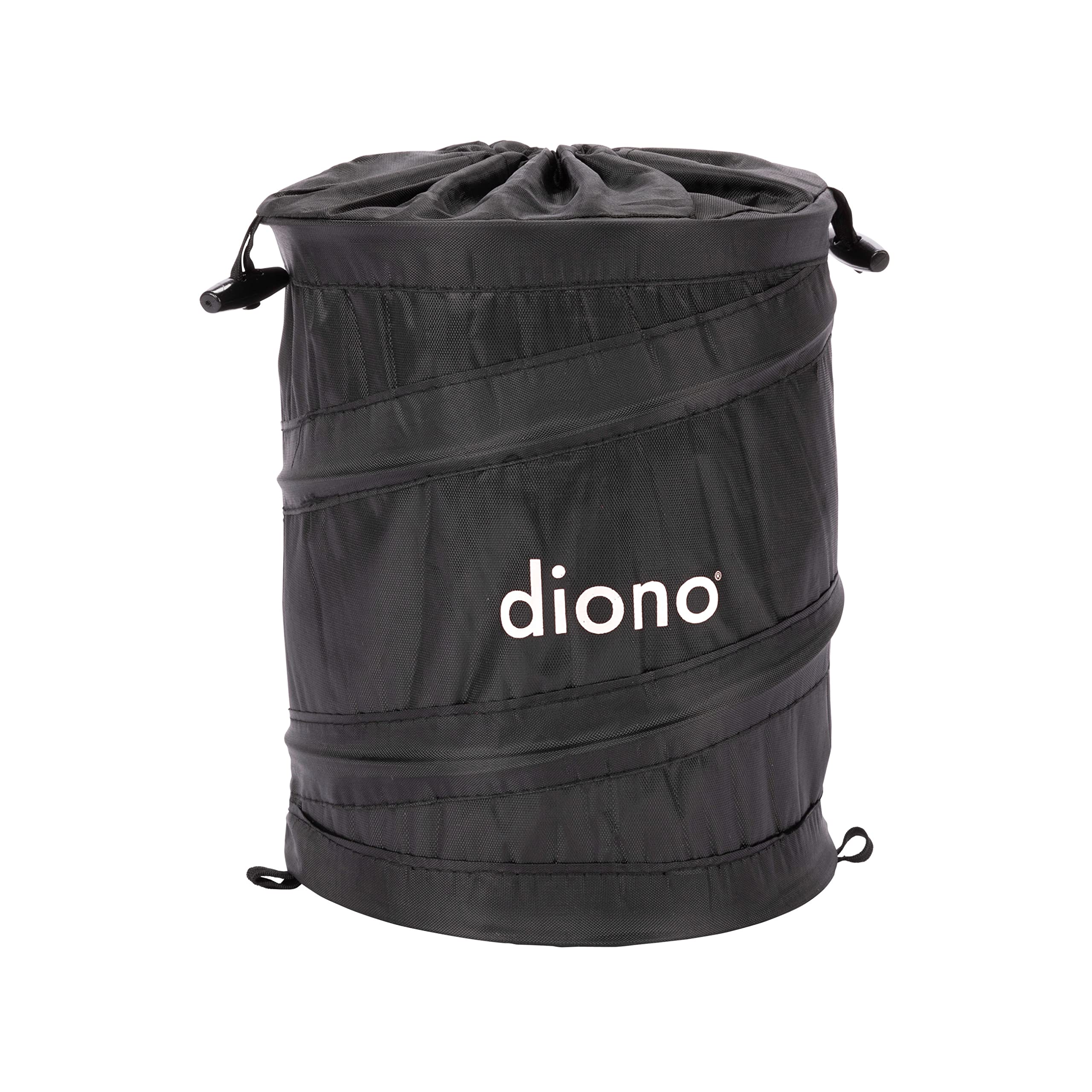 Diono Pop Up Trash Bin for Storage or Rubbish Collection, Black