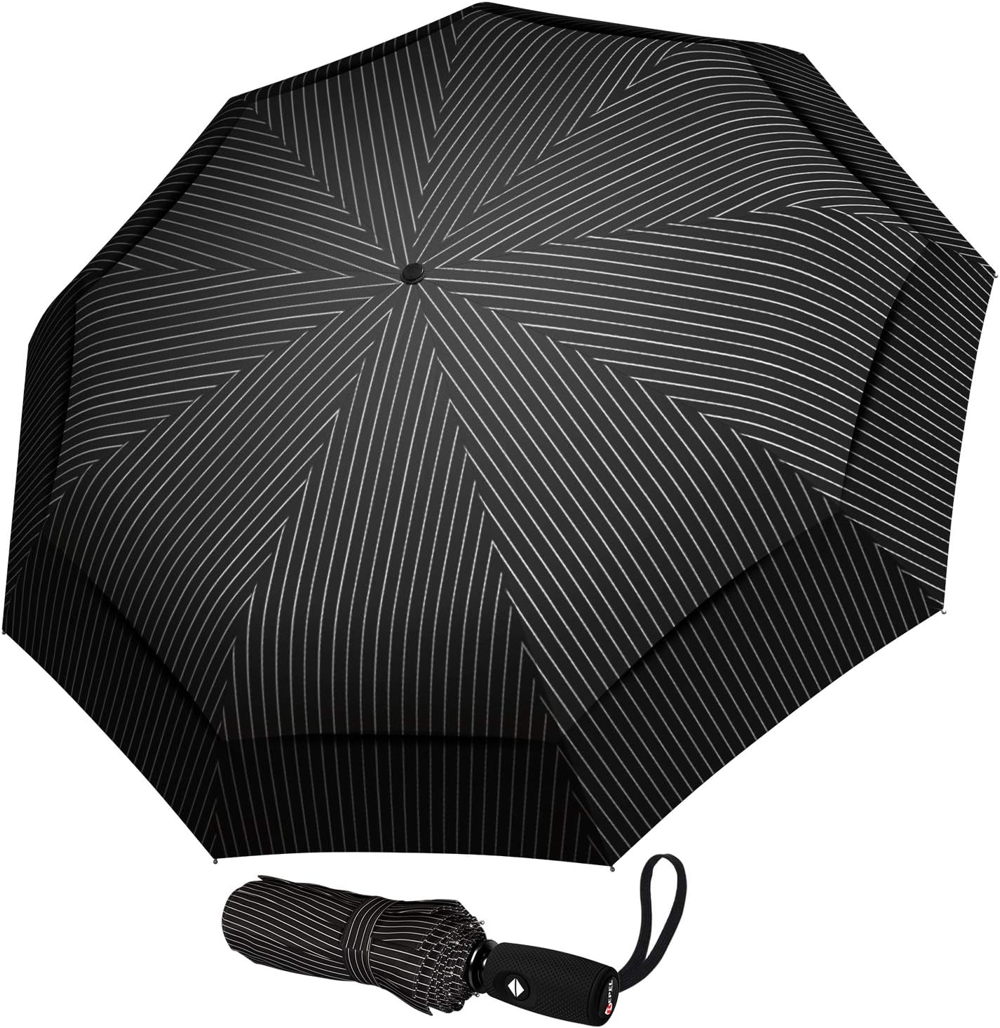 Windproof Travel Umbrella - Compact, Light, Automatic, Strong and Portable - Wind Resistant, Small Folding Backpack Umbrella for Rain - Men and Women  Travel Umbrella Windproof Automatic Unbreakable -Factory Direct High Cost-effective Umbrella  Compact Travel Umbrella w/Windproof Double Canopy Construction - Auto Open Close Button for One Handed Operation - Sturdy Portable and Lightweight for Easy Carry  Windproof Vented Double Canopy Travel Umbrella – Teflon Coating, Ergonomic Handle & Protective Sleeve – Portable Compact Foldable Lightweight Design and High Wind Resistance (Grey)  Umbrella,JUKSTG 12 Ribs Auto Open/Close Windproof Rain Umbrella, Waterproof Travel Umbrella, Portable Umbrellas With Ergonomic Handle,Black  Compact Travel Umbrella - Windproof, Reinforced Canopy, Tested in 60mph Winds, Strong 10 Ribs Reinforced Windproof Umbrella, One Touch Auto Open/Close for Men & Women Black