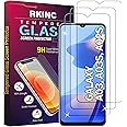 RKINC Screen Protector [3-Pack] for Samsung Galaxy A03/ A03S, Tempered Glass Film Screen Protector, 0.33mm [LifetimeWarranty][Bubble-Free][Anti-Scratch][Anti-Shatter]