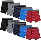 Fruit of the Loom boys And Toddler Boxer Briefs, Tag Free & Breathable Underwear, Assorted Color Multipacks