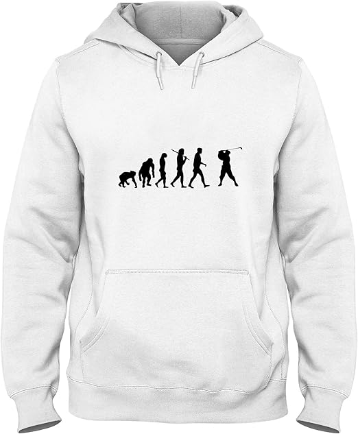Sweatshirt Hoodie White WTC1173 Evolution of Golf: Amazon.co.uk: Clothing