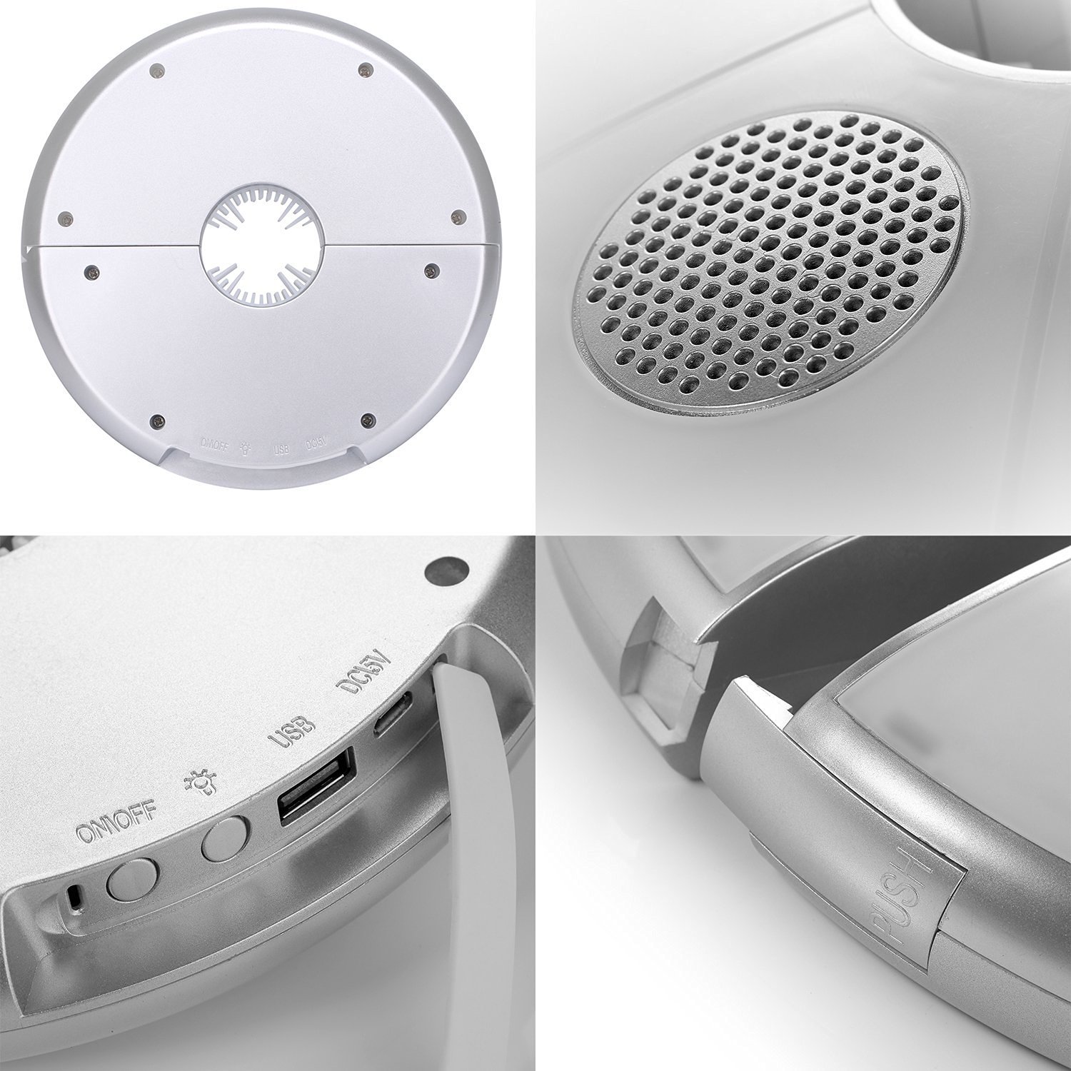 Gazebo Parasol Lights Outdoor Sun Beach Patio Umbrella Led Light Bluetooth Wireless Speakers 2in1 Stereo Speaker