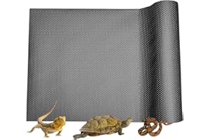 LWFCOEE Reptile Carpet Bearded Dragon Tank Accessories for 40 Gallon, 20 Gallon, 50 GallonTank, 17.5x79 Inch Non-Adhesive Reptile Mat Terrarium Liner for Leopard Gecko, Snake, Lizard and Tortoise