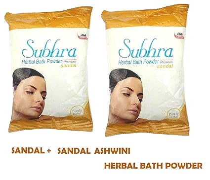 ASWINI SUBHRA HERBAL BATH POWDER 200gm Pack Of 2