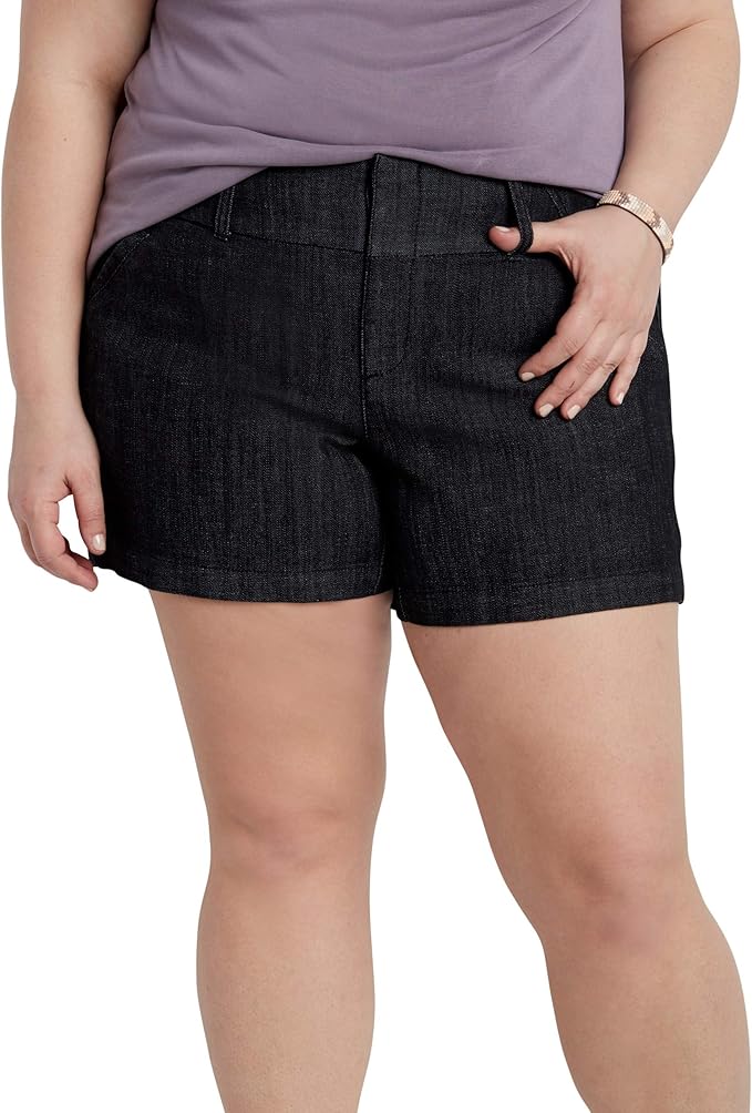 maurices Women's Plus Size Trouser Shorts at Amazon Women’s Clothing store