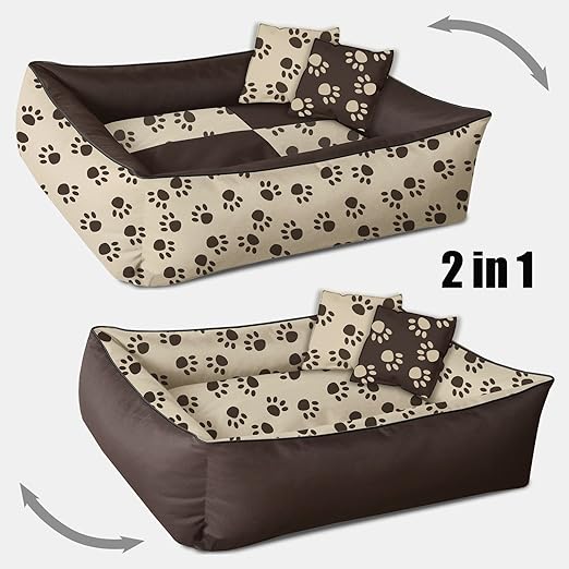 title=Beddog 2in1 MAX QUATTRO marrone/beige XXL, 120x85 cm, letto per cane L fino a