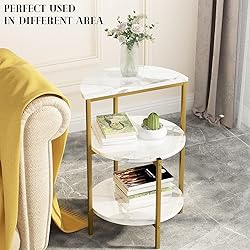 AWQM 3 Pieces Modern Coffee Set, with End Table and