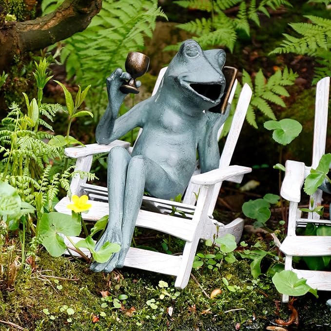 Ambiente Pötschke decoraciones de jardín rana VICKY: Amazon.es: Hogar