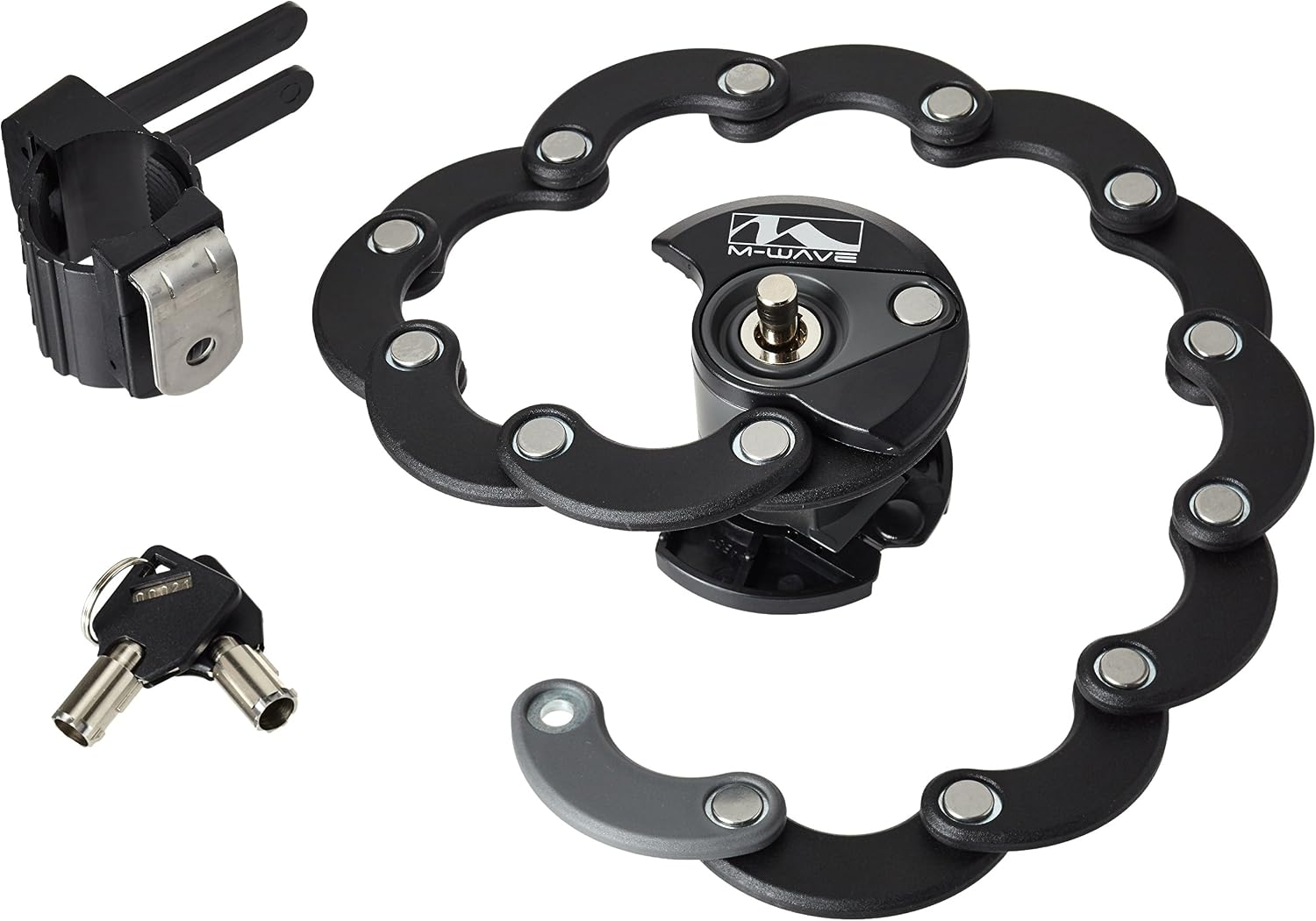 M-Wave 600 Folding Disc Lock - Black, 600 mm - Image 3
