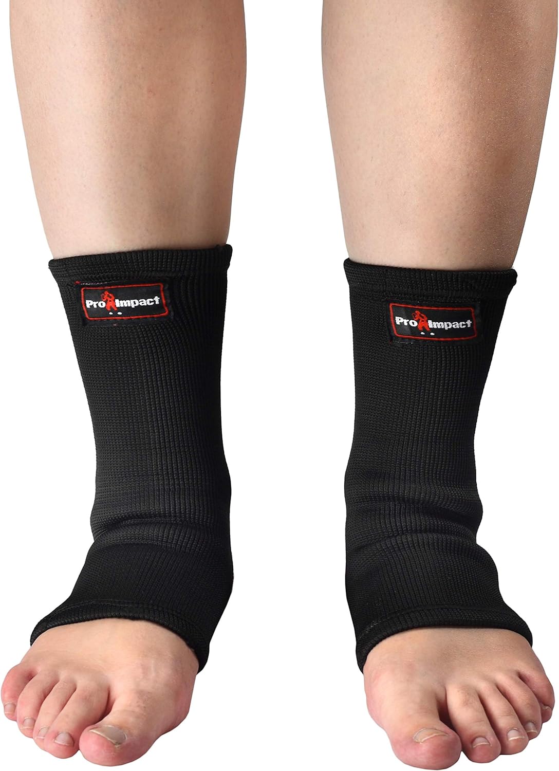 Pro Impact Muay Thai MMA Ankle Support Wraps - Breathable Ankle Guard Protection for Combat Sports - Ideal Gym & Workout Use – 1 Pair : Sports & Outdoors