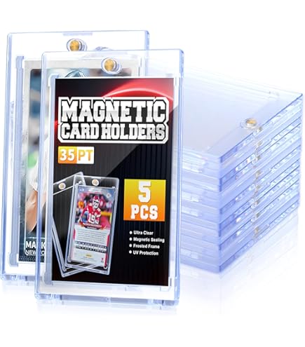 Amazon.com: NIXITLO Magnetic Card Holder,35pt One Touch Card Holder,Card  Binder for Baseball Card,U-V Protection Hard Plastic Trading Cards case for  Baseball,Sports,TCG Collectibles. (8Pack) : Toys & Games