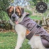 Ancol Muddy Paws Stormguard Coat Chocolate XL 60cm Waterproof Fleece Lined view 4