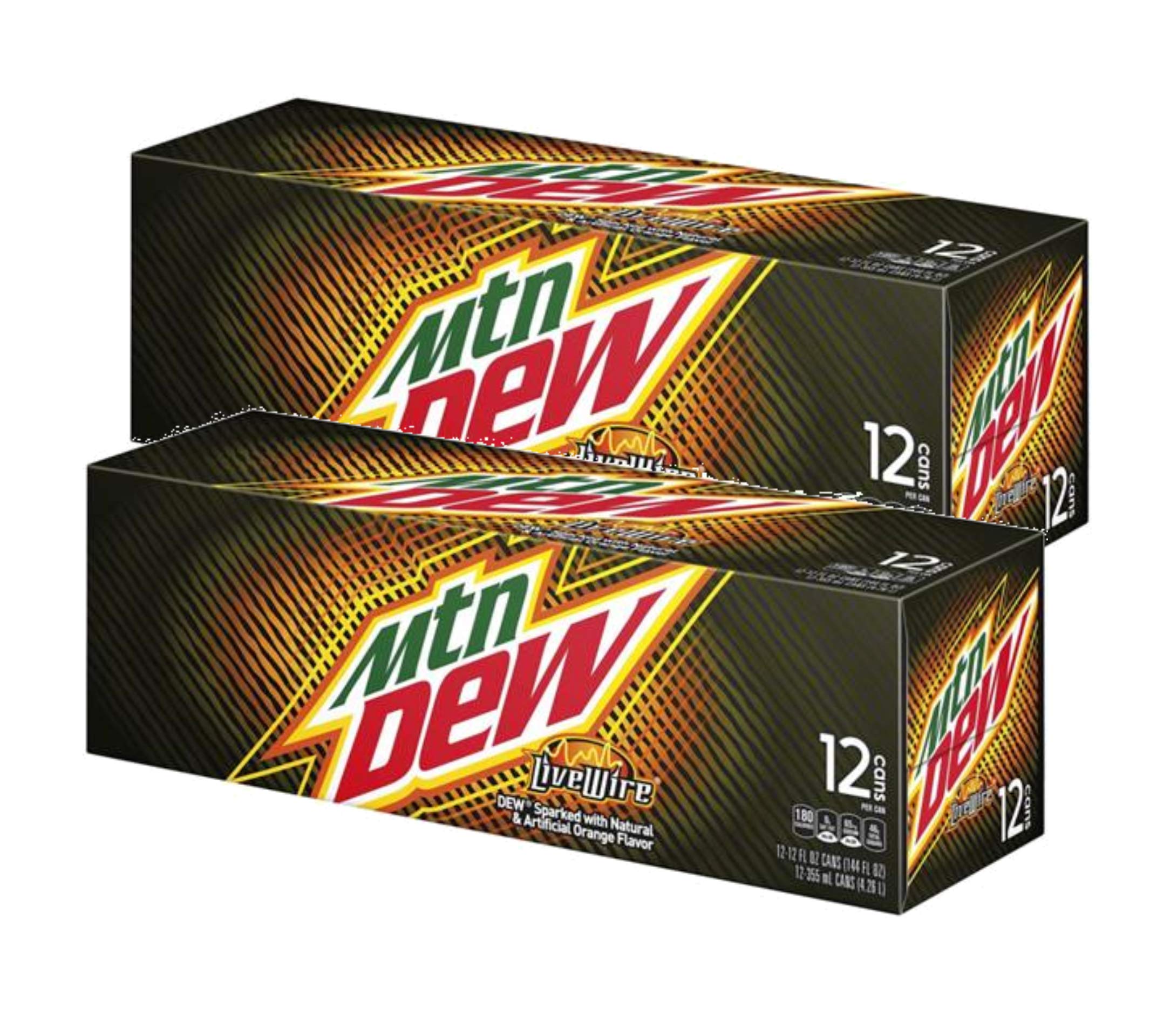 Buy Mountain Dew LiveWire Orange Citrus Flavor Soda Soft Drink 2