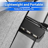 Herfair 4 Port USB 2.0 Hub Expander Splitter Ultra-Slim for PC Laptop MacBook view 5