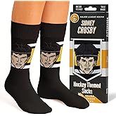 Major League Socks - NHL Pittsburgh - Various Players - Hockey Fan Holiday Gift Unisex Apparel (Size 7-13)