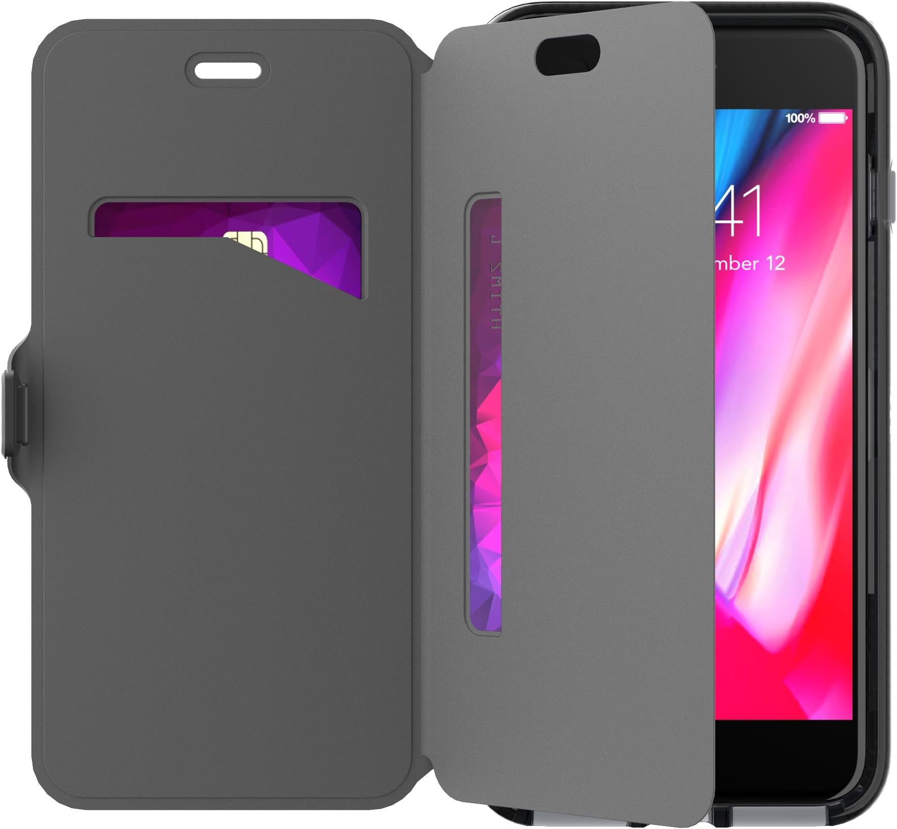 tech21 Evo Wallet Phone Case for Apple iPhone 7 Plus/iPhone 8 Plus - Black