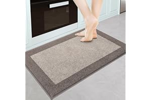 DOMUSTEX Machine Washable Kitchen Rug 24" x 36", Non Slip Kitchen Mat for Floor, Absorbent Entrance Throw Rug for Bedoom, Hallway, Laundry, Door