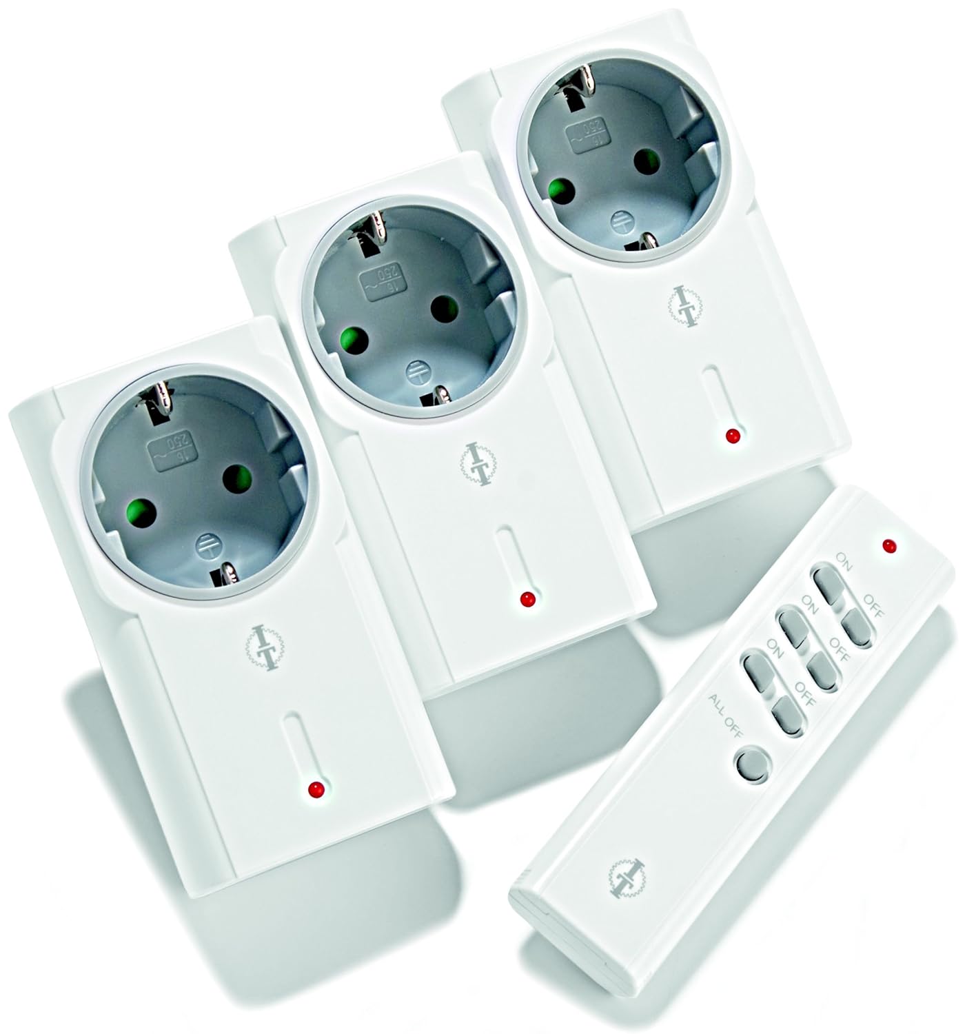 Intertechno Smart Home Funk-Zwischenstecker 3-fach Set IT-1500 ...