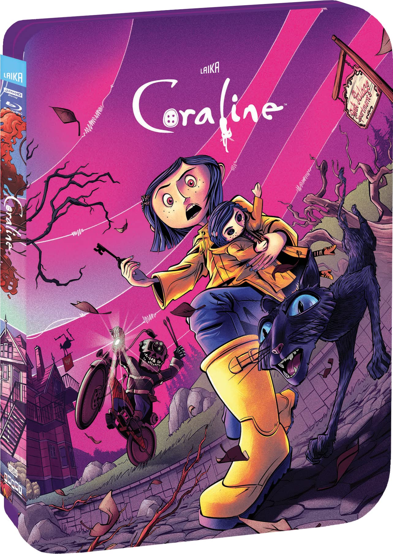 激レア 美品 コララインとボタンの魔女 4K Ultra HD+Blu-ray Coraline - Limited Edition Steelbook 4K Ultra HD + Blu-ray [4K UHD