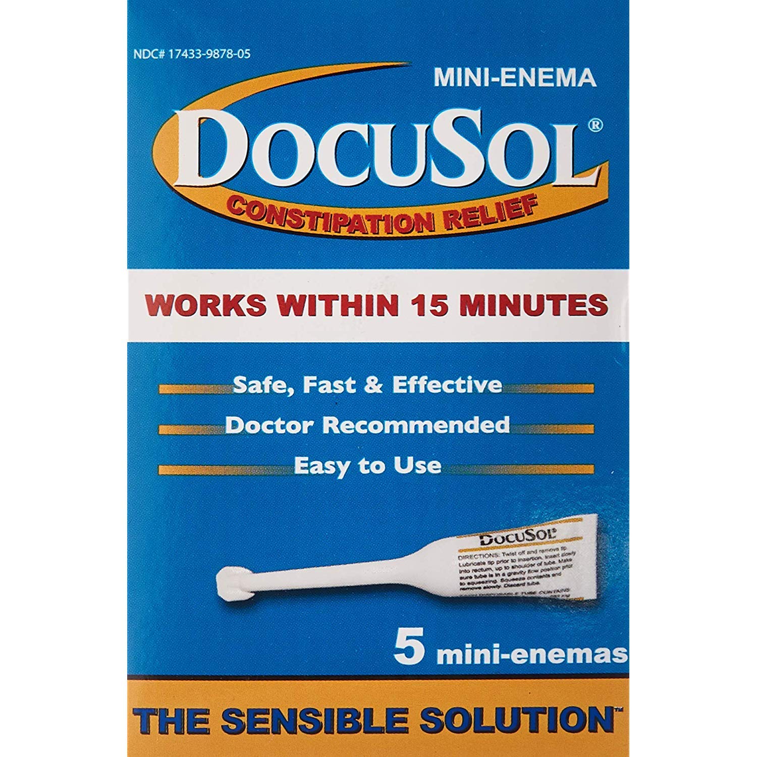 Docusol Docusate Sodium Mini Enema Clear 5 Ml 5 Count 6 Pack Buy 