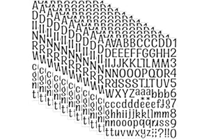 SXDMHYB 2772Pcs Alphabet Stickers 22 Sheets 1 Inches Alphabet Number Stickers Self Adhesive Sticker Vinyl Stickers,for Notebook, Labels,Scrapbooking Crafts，DIY Crafts Art Making(Black)